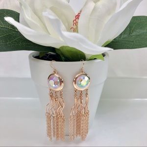 Charlotte Daniel  Rose Gold & Crystal Earrings